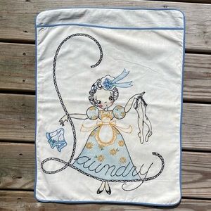 Add some fun to your laundry room decor! Vintage laundry bag from the 1940’s!